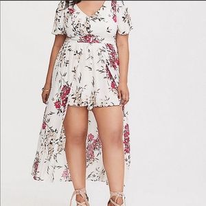 Torrid floral romper dress, size 20 (2x).